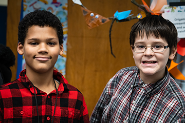 Charter School Muncie Indiana | Elementary School Muncie Indiana | Two Elementary Students